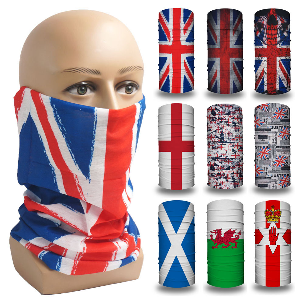 Motorcycle Gear Uk - UK/Great Britain/England/Scotland/Ireland National Flags Bandana Bicycle