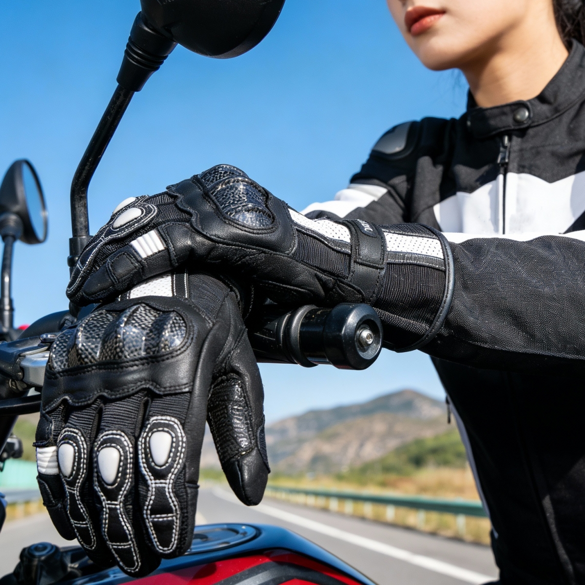 Xs Motorcycle Gear - Women Retro Leather Gloves Four Seasons