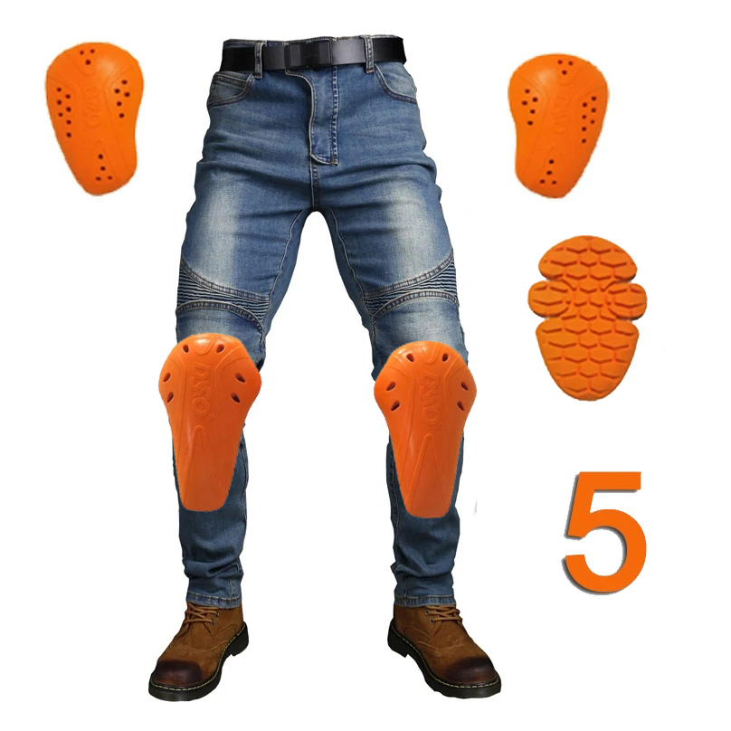 Motorcycle Gear Women Pants - Motorcycle Jeans with Knee Hip Tailbone