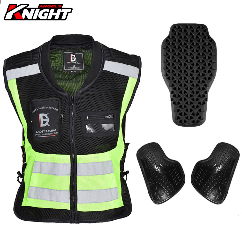 Motorcycle Gear With Airbag - Motorcycle Riding Vest At Night Reflective