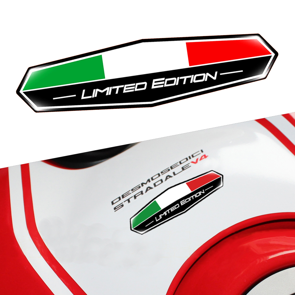 Motorcycle Gear Hub - Italy Flag 3D Epoxy Sticker Motorcycle