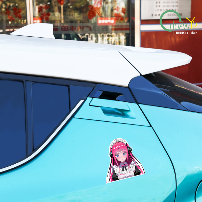 JDM Cute Girl Anime Car Sticke - Motorcycle Gear Hub incelemesi ve fiyatı