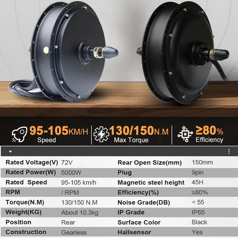72V 5000W MTX39 EBike Motor Wh - Motorcycle Gear Hub incelemesi ve fiyatı