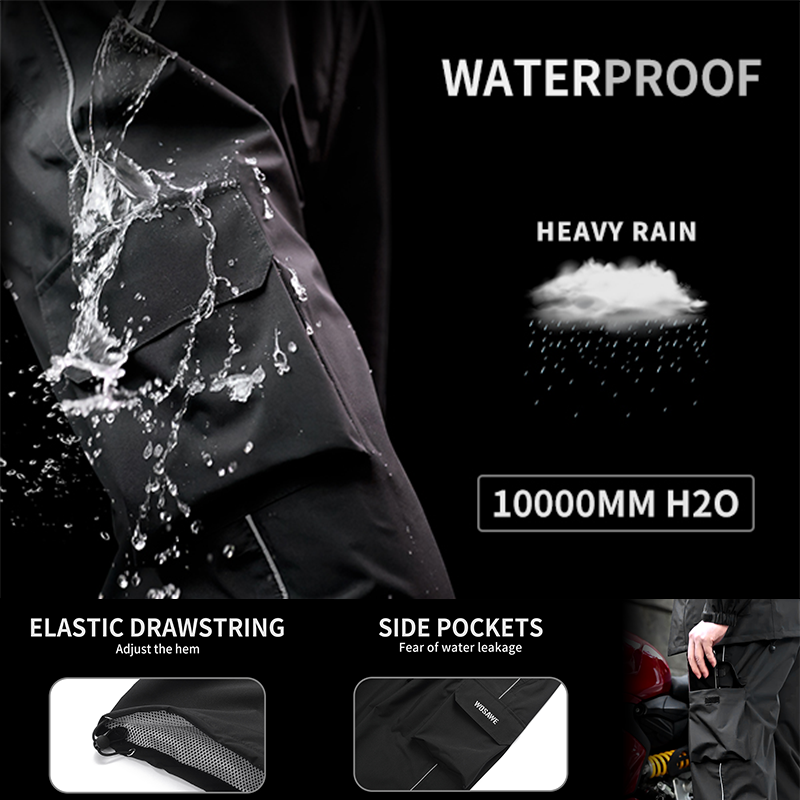 WOSAWE Motorcycle Rain Pants R - Motorcycle Gear Rain incelemesi ve fiyatı