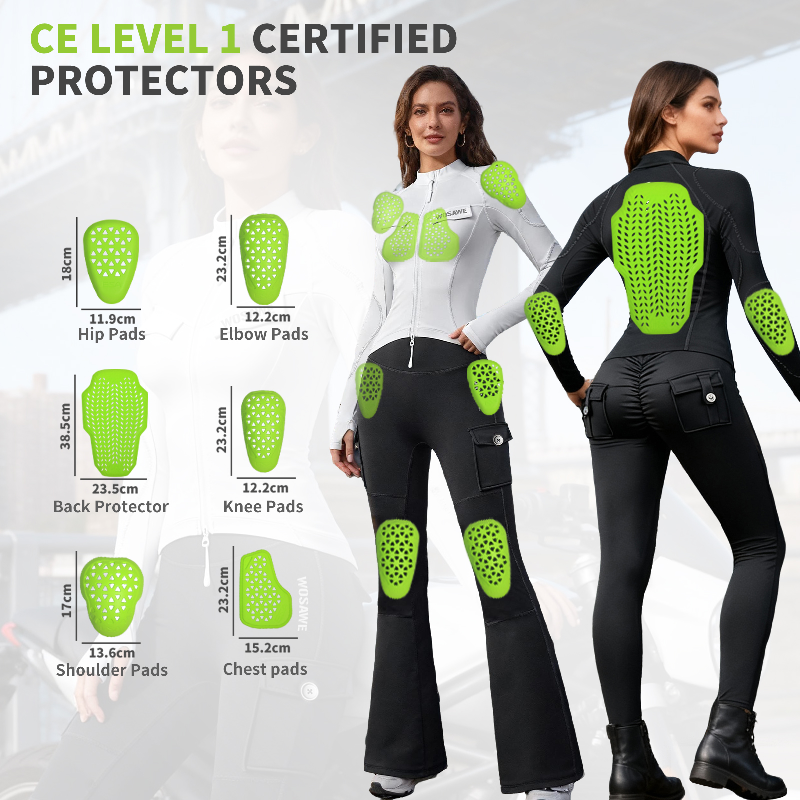 WOSAWE Motorcycle Jacket Inser - Motorcycle Gear For Sale incelemesi ve fiyatı