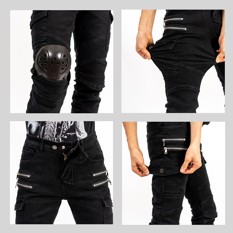 New Double Zipper Metal Style  - Motorcycle Gear Women Pants incelemesi ve fiyatı