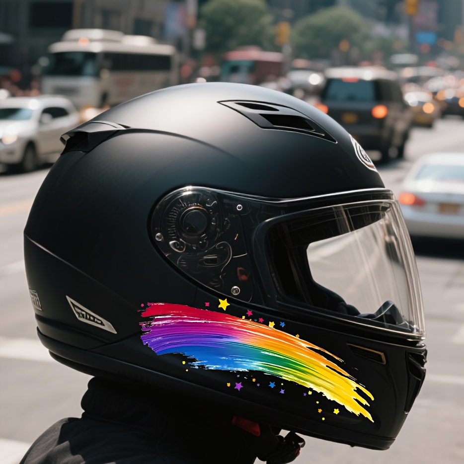 Motorcycle Helmet Stickers, 2  - Motorcycle Gear Pattern incelemesi ve fiyatı