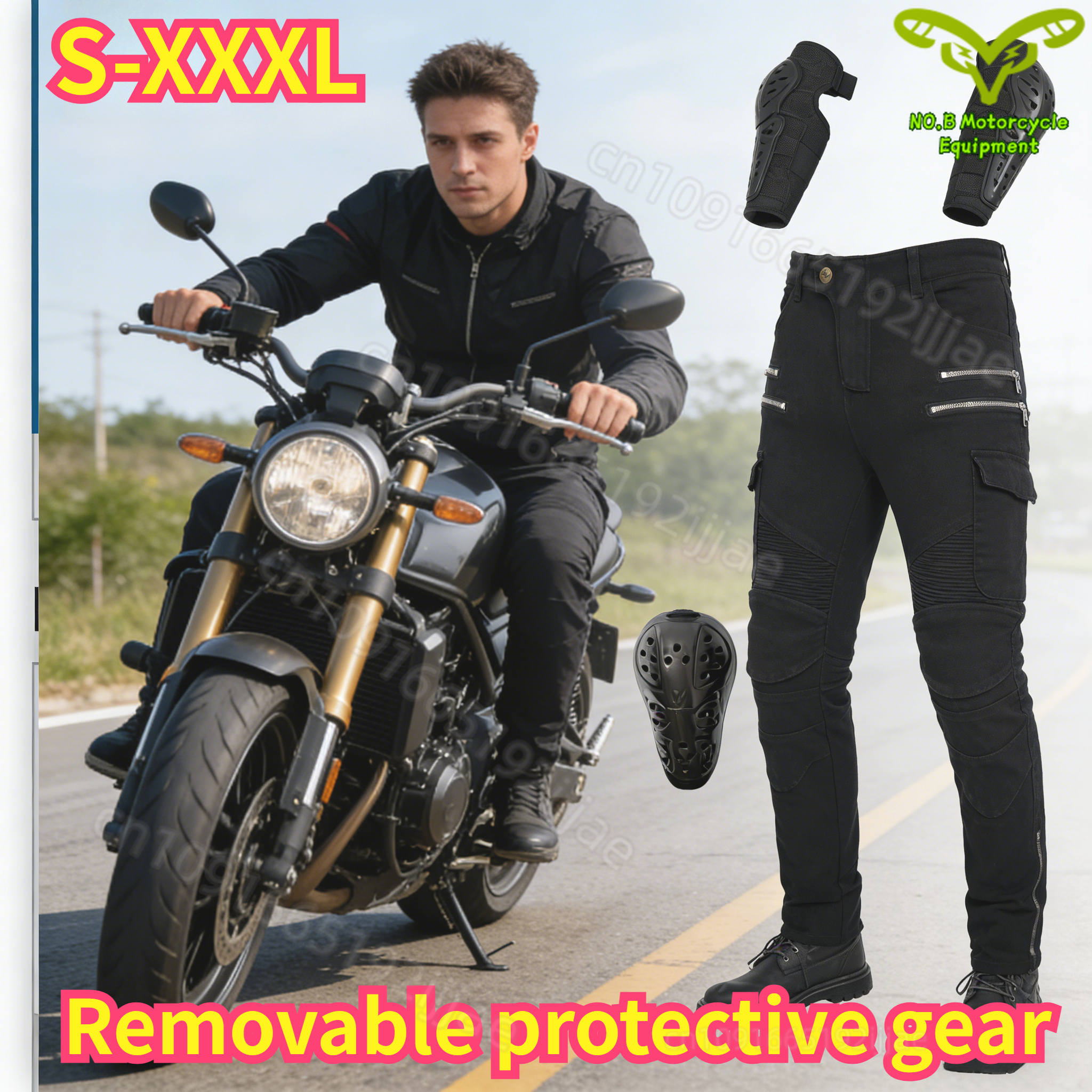 New Double Zipper Metal Style  - Motorcycle Gear Women Pants incelemesi ve fiyatı