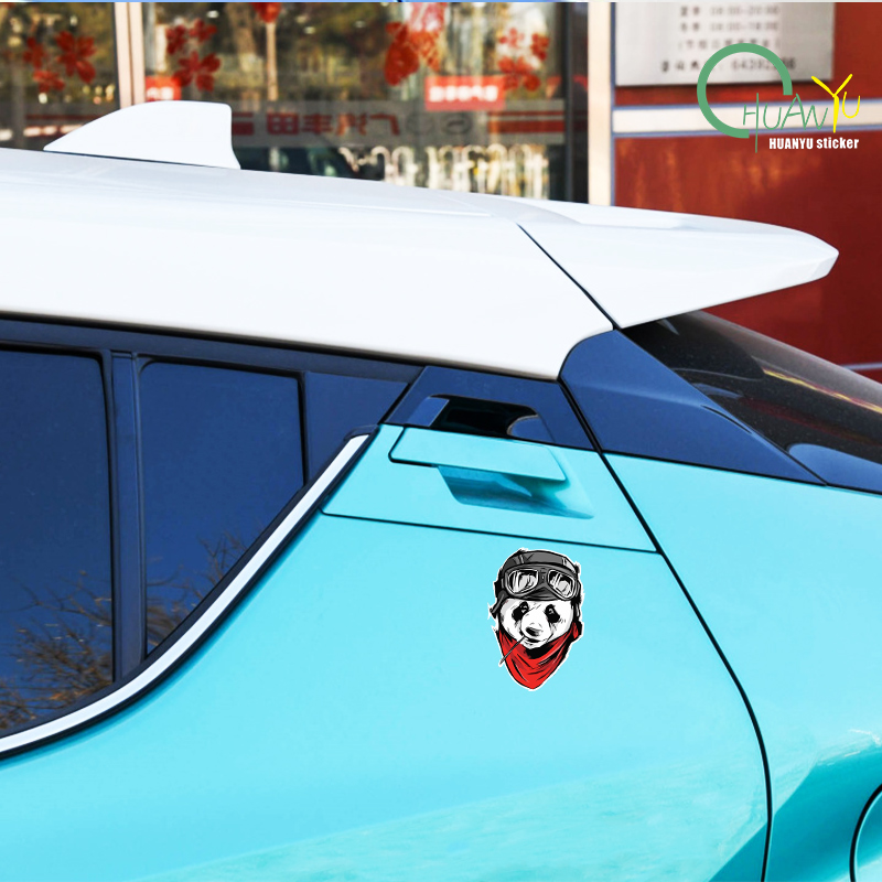 Panda bicycle cartoon car stic - Motorcycle Gear Pattern incelemesi ve fiyatı