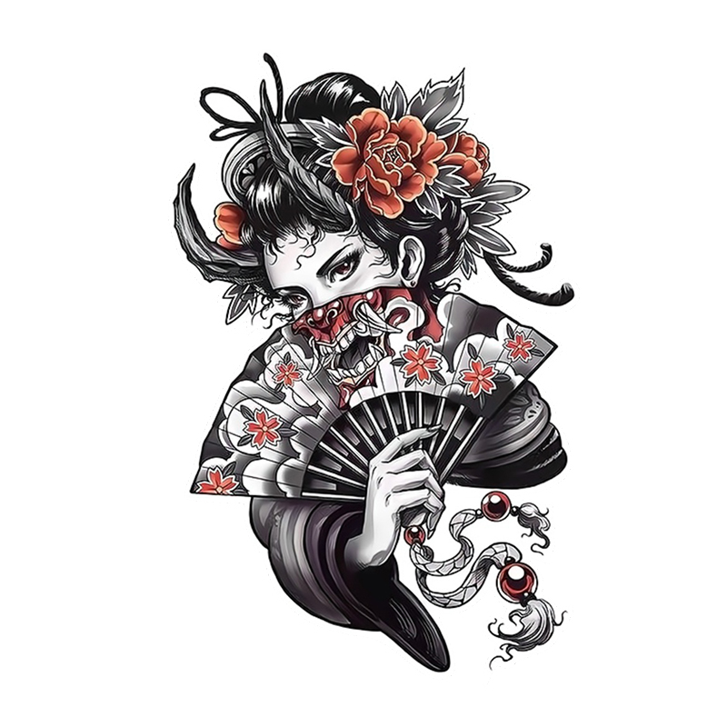 jdm Halloween geisha skull ani - Motorcycle Gear Pattern incelemesi ve fiyatı