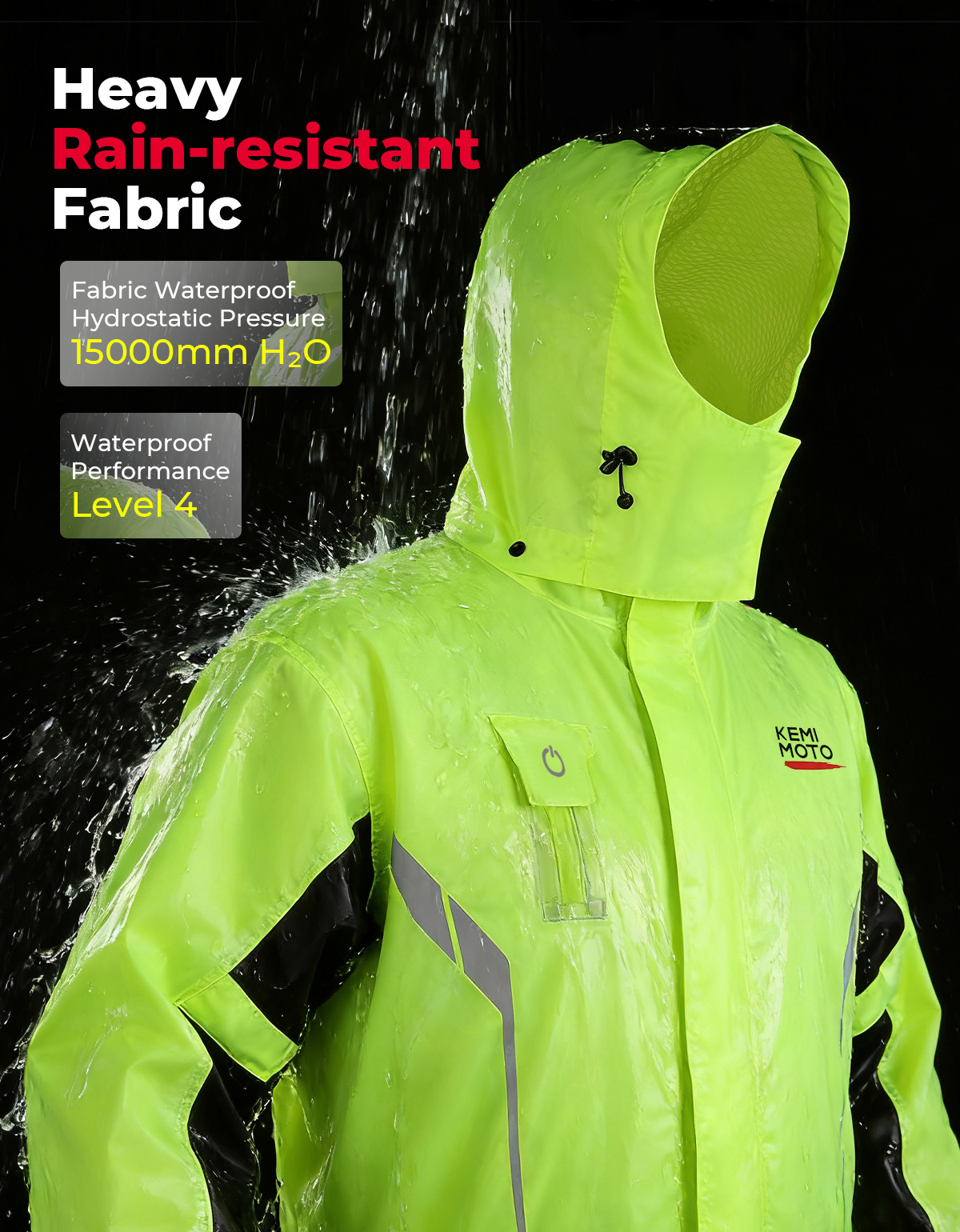 KEMIMOTO Unisex Waterproof Rai - Motorcycle Gear Rain incelemesi ve fiyatı