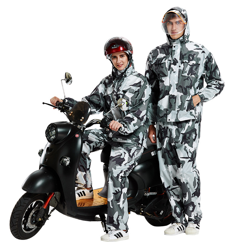 Camouflage Split Raincoat Rain - Motorcycle Gear Rain incelemesi ve fiyatı