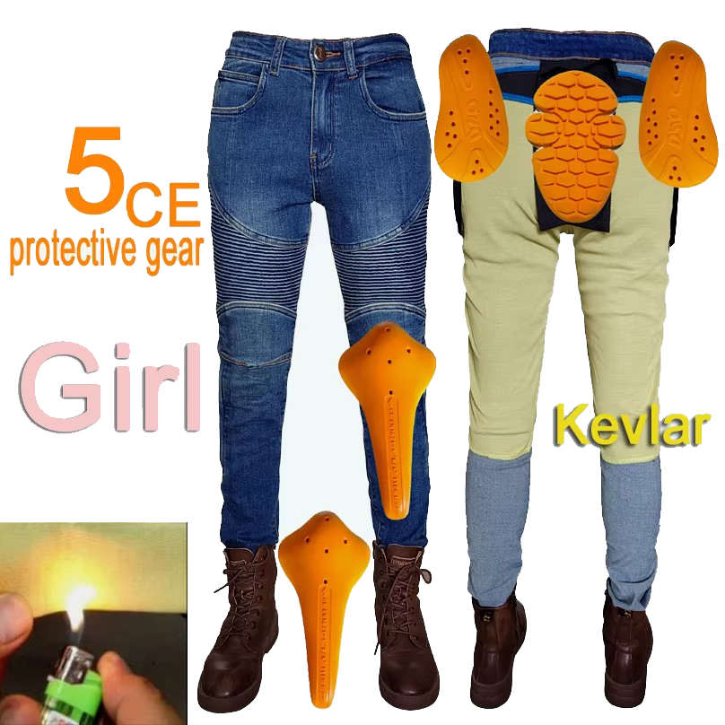 Women's Motorcycle Jeans Kevla - Motorcycle Gear Women Pants incelemesi ve fiyatı
