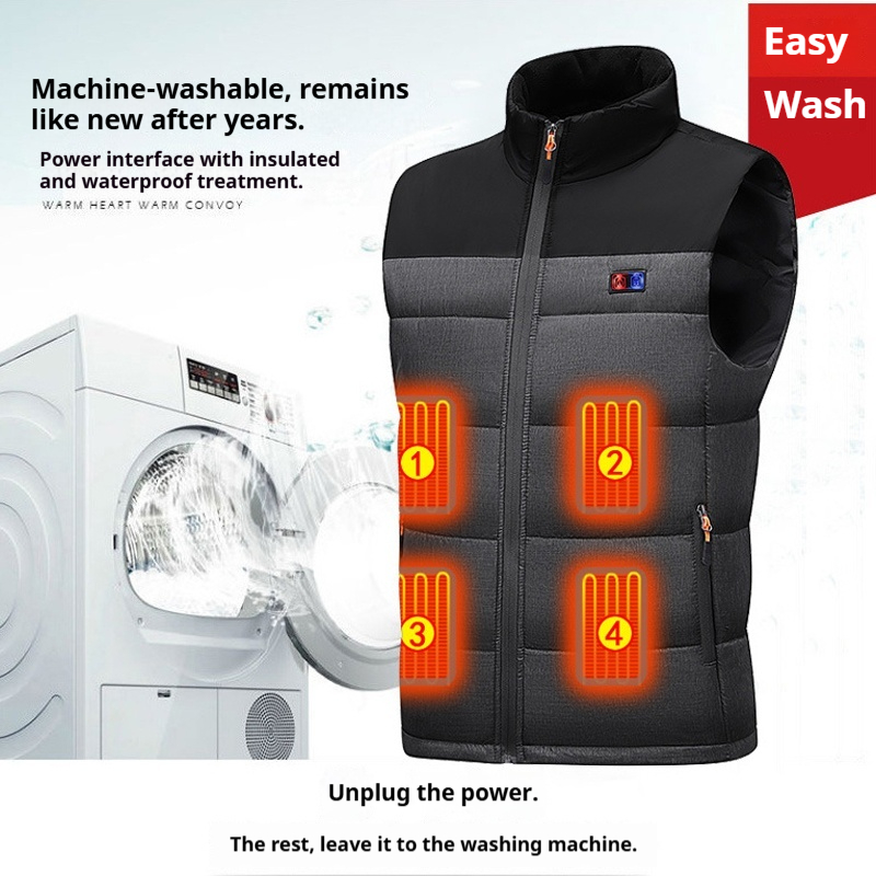 Heated Vest Unisex Charging He - Motorcycle Gear Vest incelemesi ve fiyatı