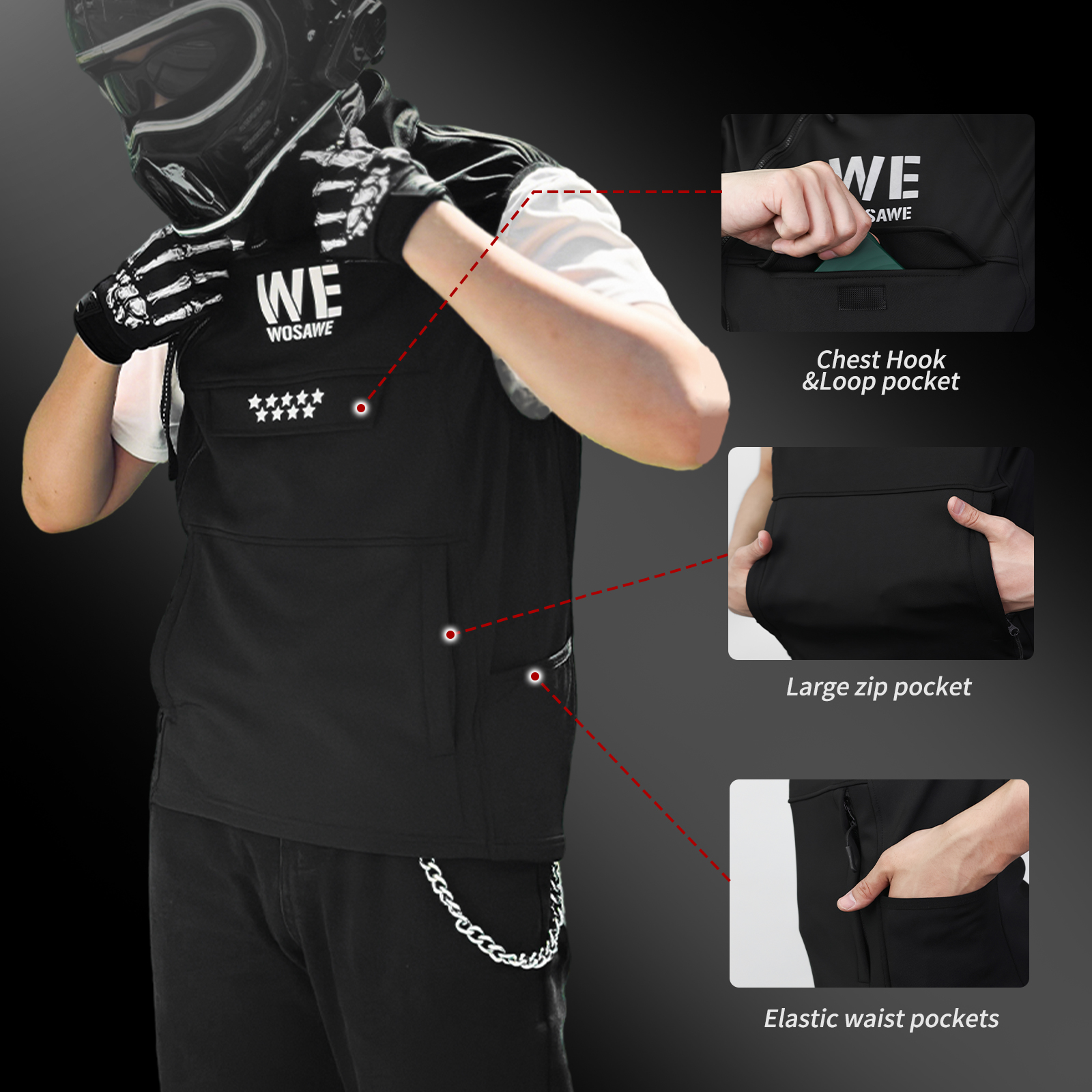 WOSAWE Winter Motorcycle Ridin - Motorcycle Gear Vest incelemesi ve fiyatı