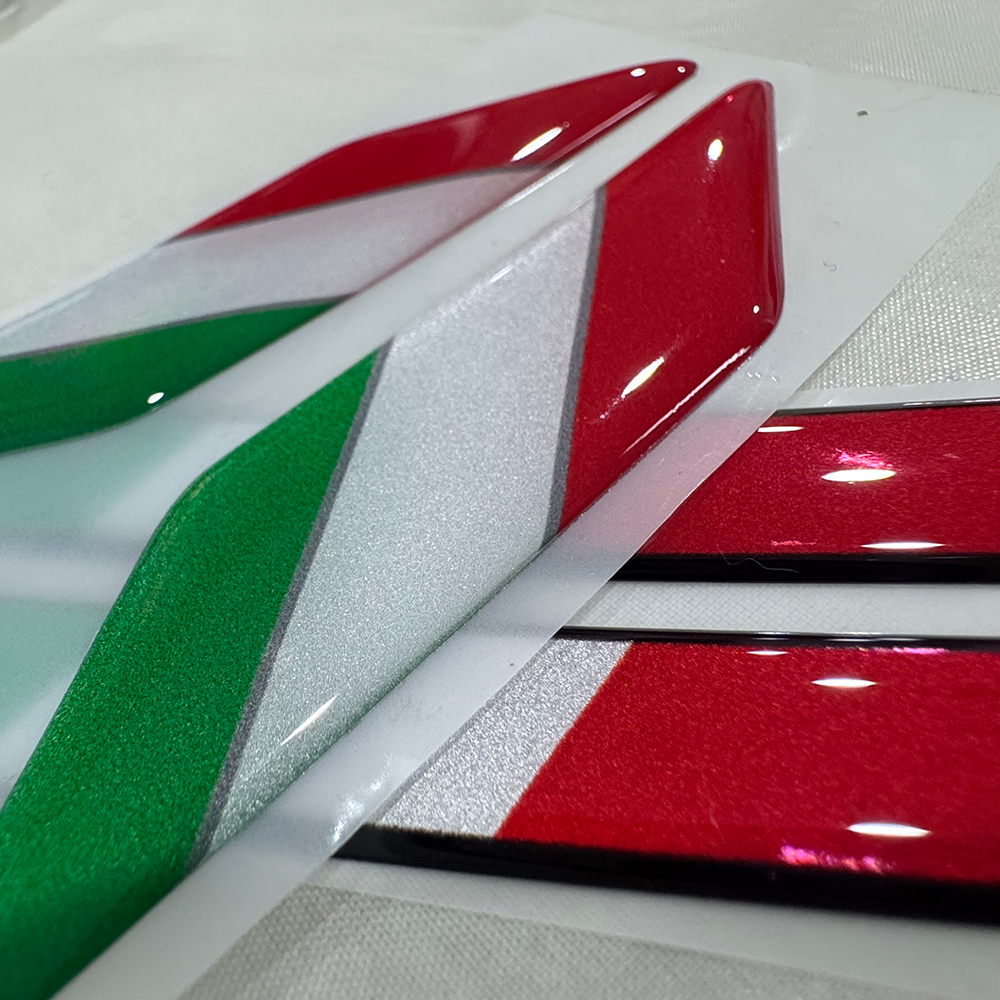 Italy Flag 3D Epoxy Sticker Mo - Motorcycle Gear Hub incelemesi ve fiyatı
